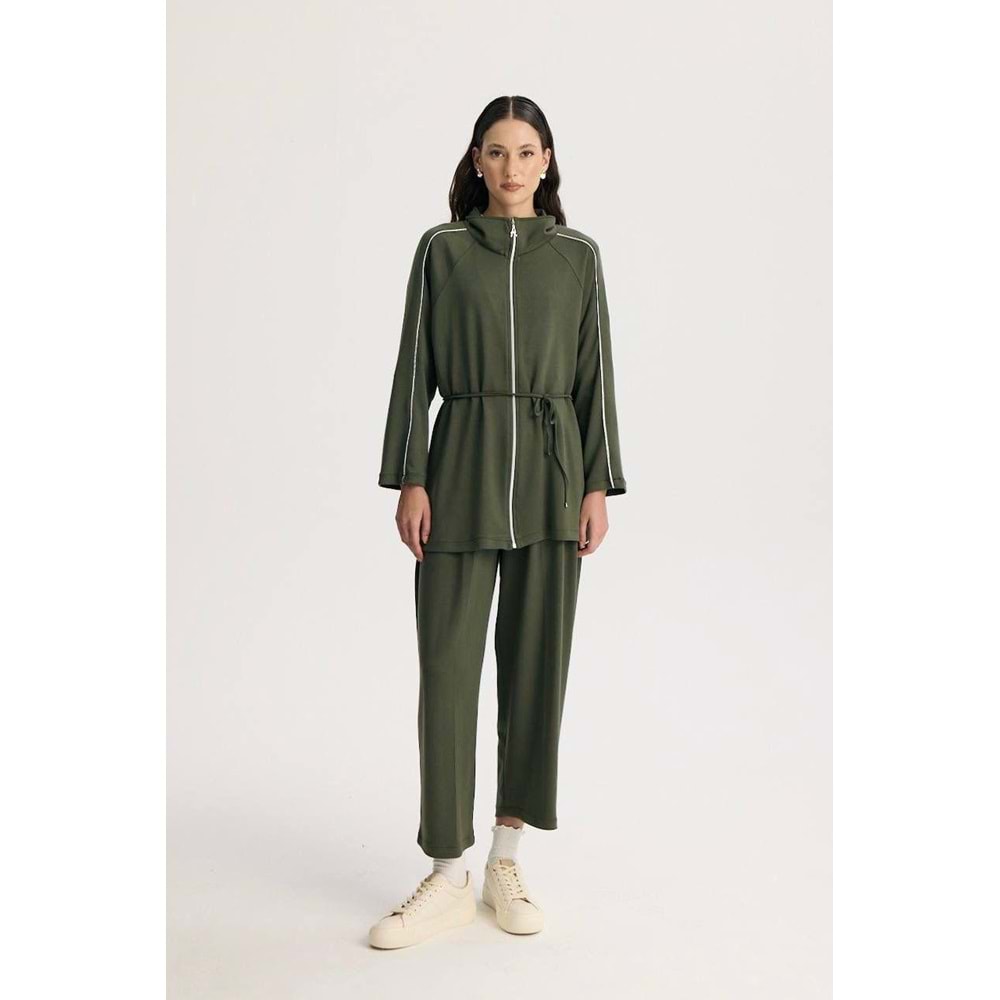 Marc Fermuarlı Basic Takım 6388 - Haki - L-XL - AZRA04958-Haki-L-XL