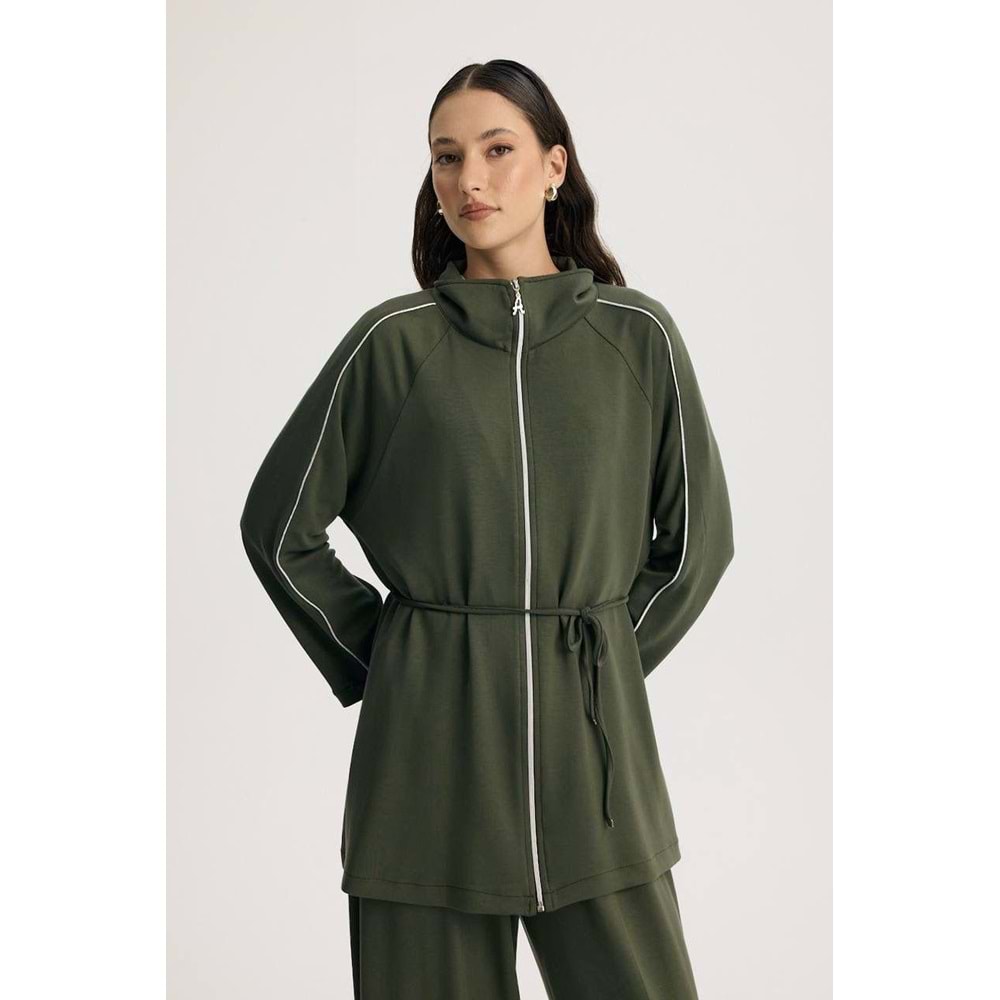 Marc Fermuarlı Basic Takım 6388 - Haki - L-XL - AZRA04958-Haki-L-XL