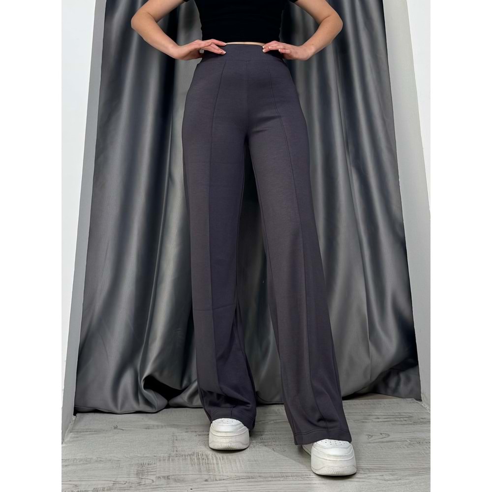 Oysho Çımalı Salaş Pantolon 25272 - Füme - S - AZRA05088-Füme-S
