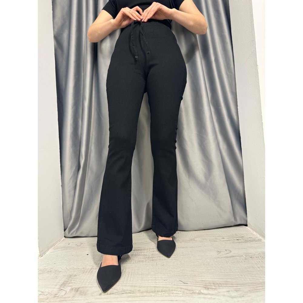 İspanyol Paça Kot Pantolon 3457 - Siyah - 40 - AZRA05381-44940