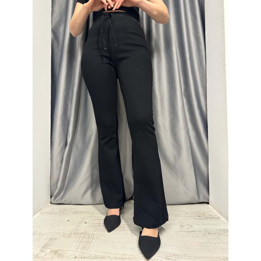 İspanyol Paça Kot Pantolon 3457 - Siyah - 40 - AZRA05381-44940