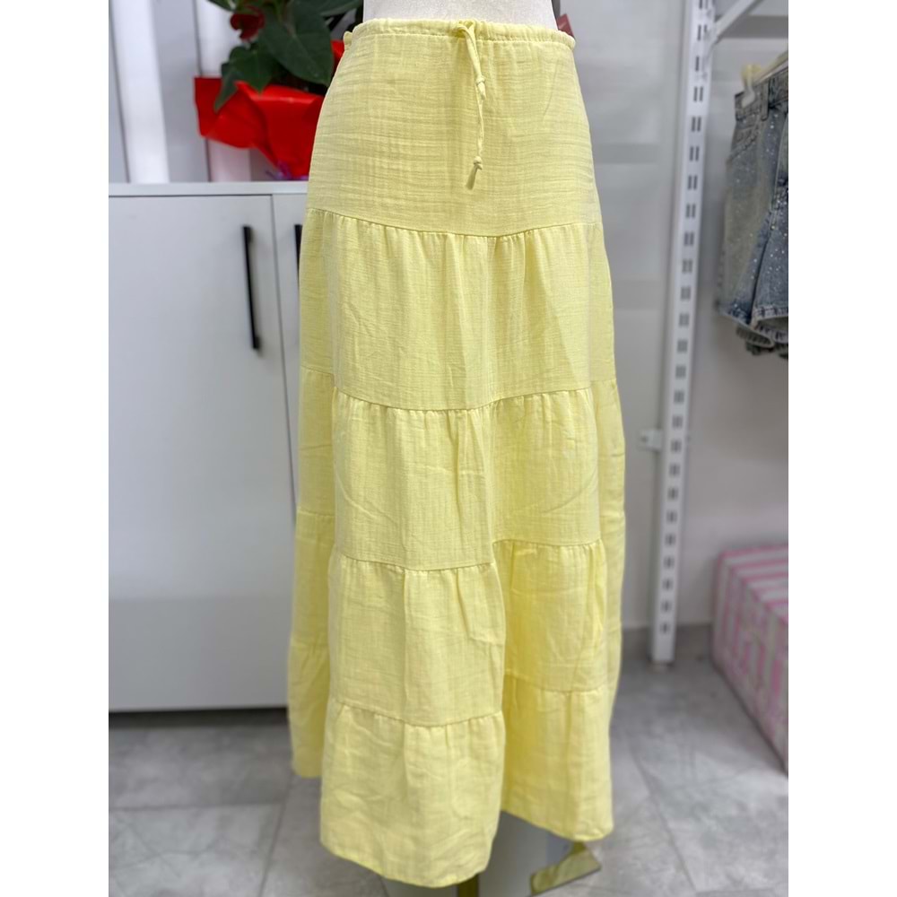 Kat Kat Etek Müslin Kumaş 3308 - Sarı - S