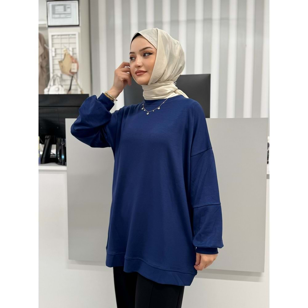 Düz Salaş Oysho Tunik 817 - Lacivert - L-XL