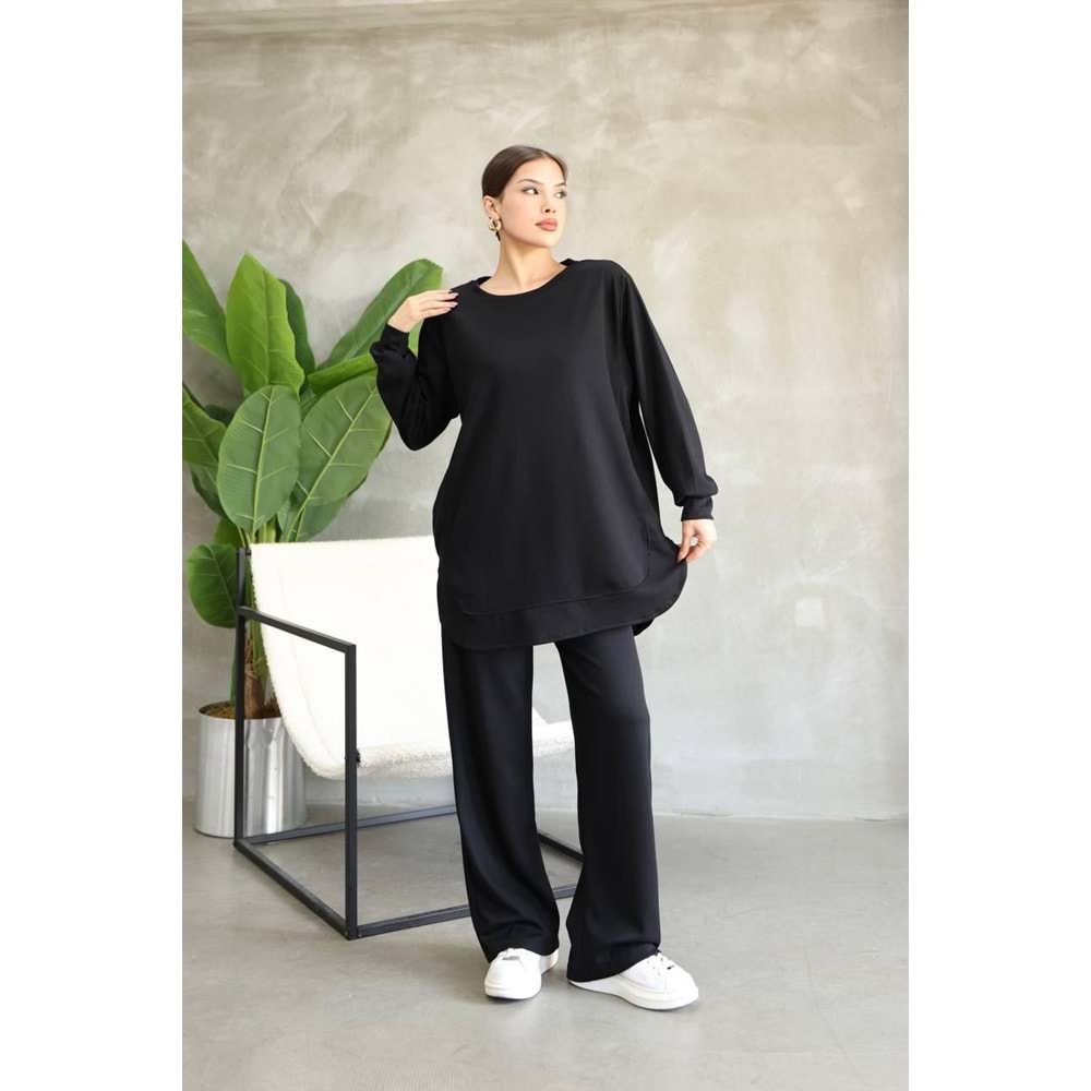 Oysho Kumaş Takım 26118 - Siyah - L