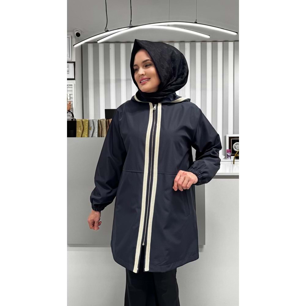 Önleri Şeritli Kap 2074 - Lacivert - L-XL