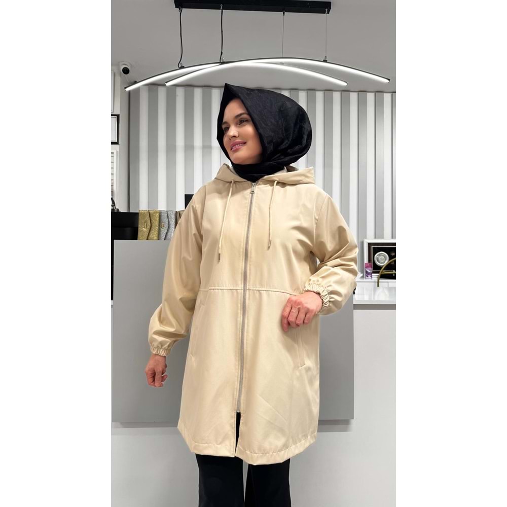 Arkası Nakışlı Kap 2072 - Bej - L-XL
