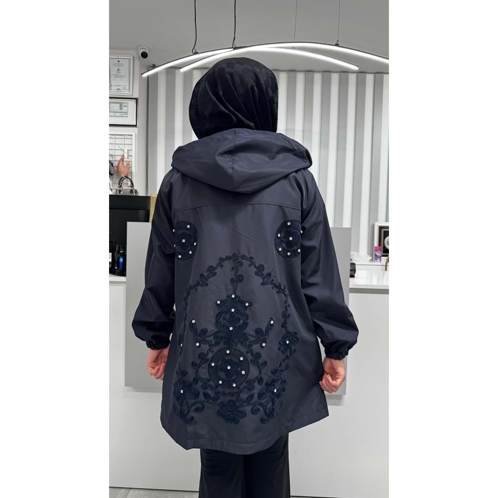 Arkası Nakışlı Kap 2072 - Lacivert - L-XL