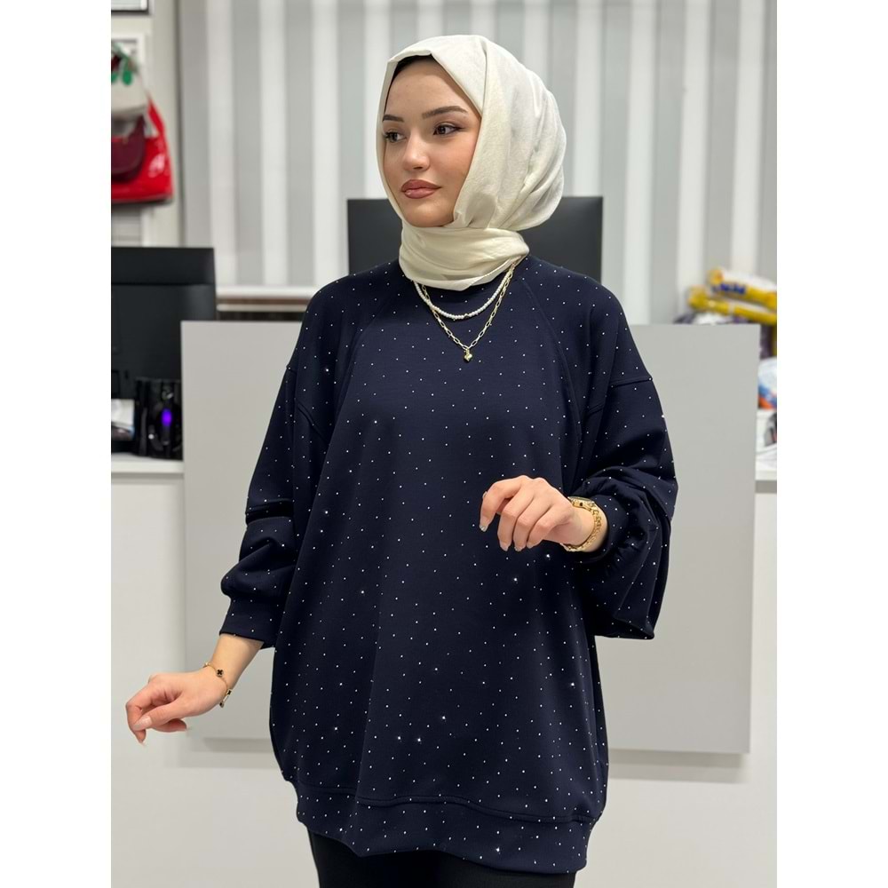 Pullu Oysho Kumaş Sweat 1018 - Lacivert - S-M