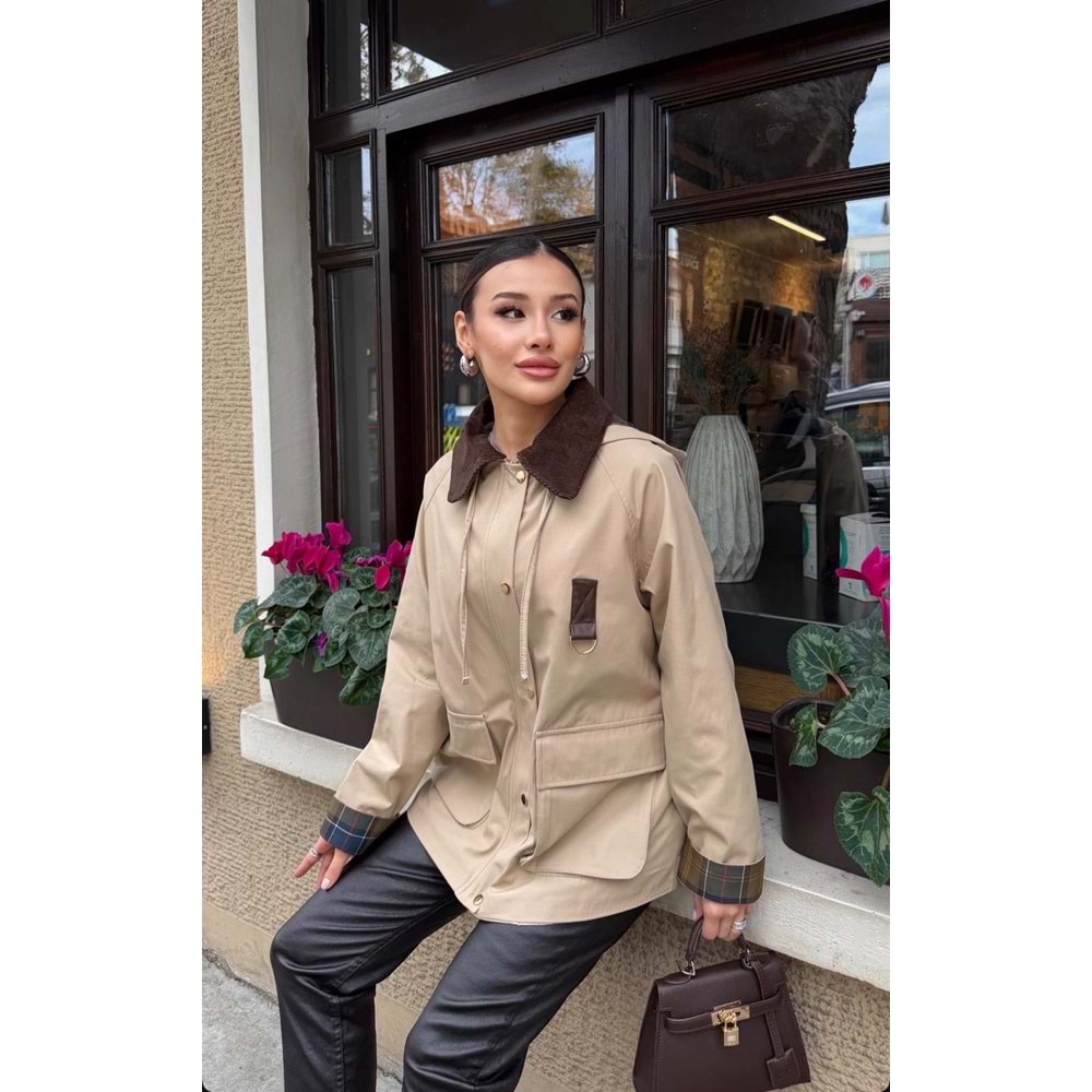 Büyük Cepli Kap 140210 - Bej - 42 - AZRA07333-Bej-42