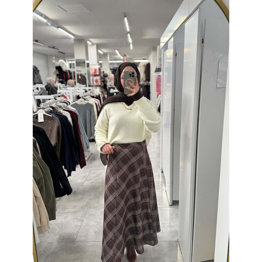 Ekose Scuba Etek 1193 - Acı Kahve - M