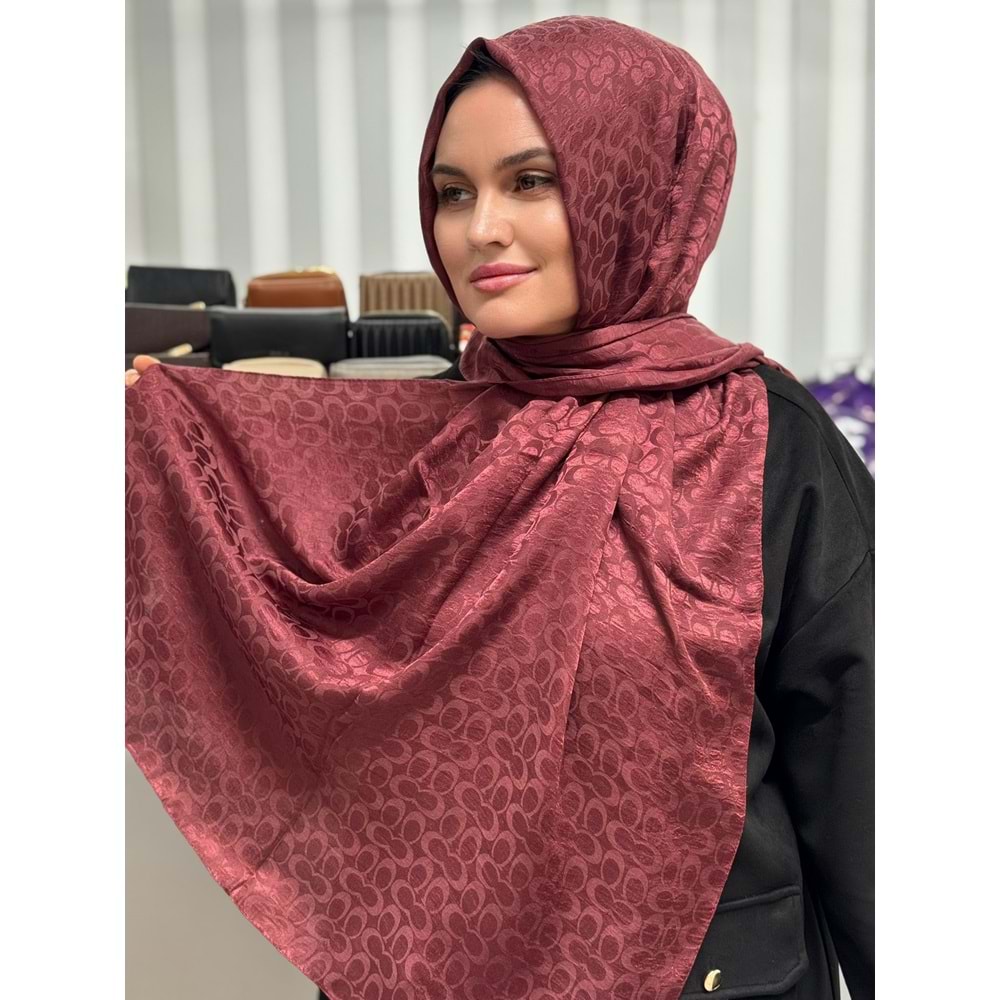 Çift C Desen Şal 1350 - Gül - TEK BEDEN - AZRA07684-60080