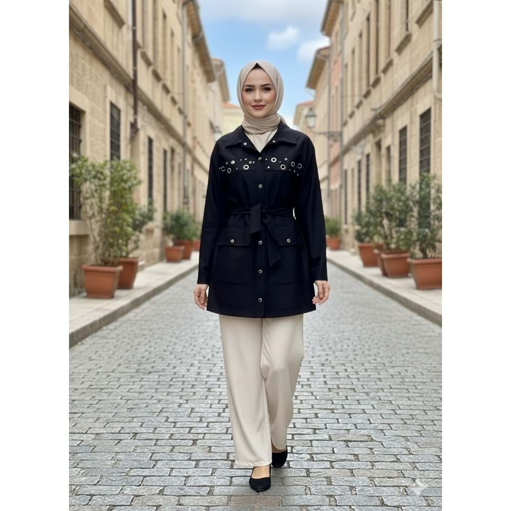 Zımbalı Kap 9294 - Siyah - 40 - AZRA07695-60126