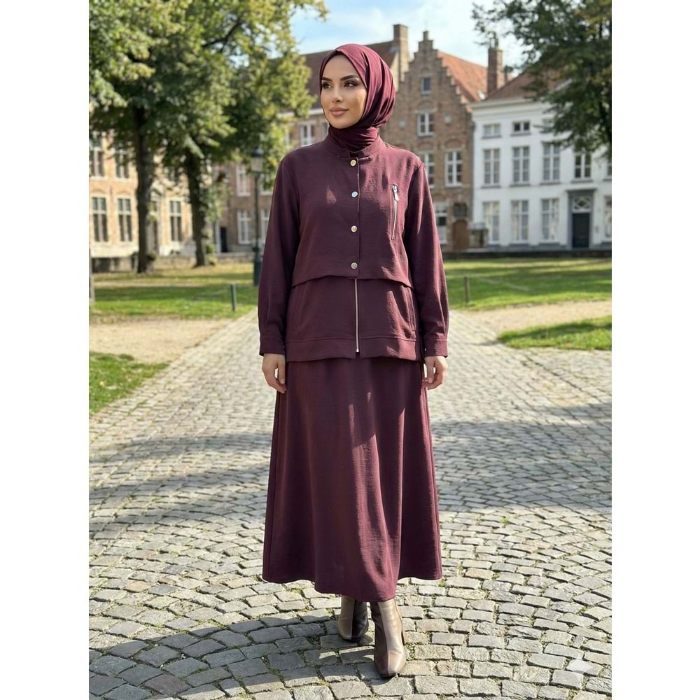 Etekli Takım 1445 - Bordo - M