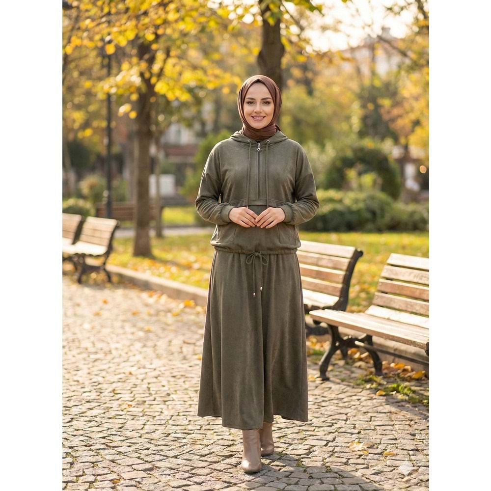 Tensel Etekli Takım 7473 - Haki - M-L