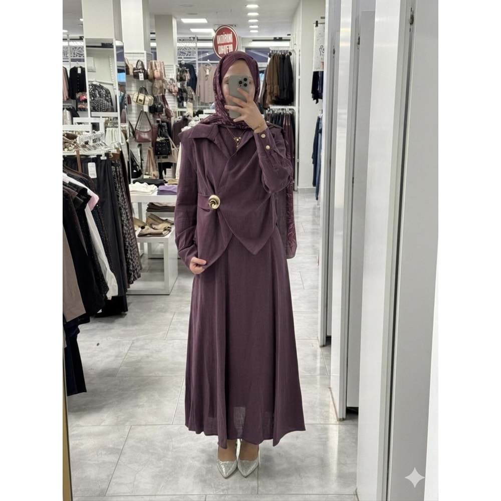 Gold Tokalı Takım 8604 - Bordo - S