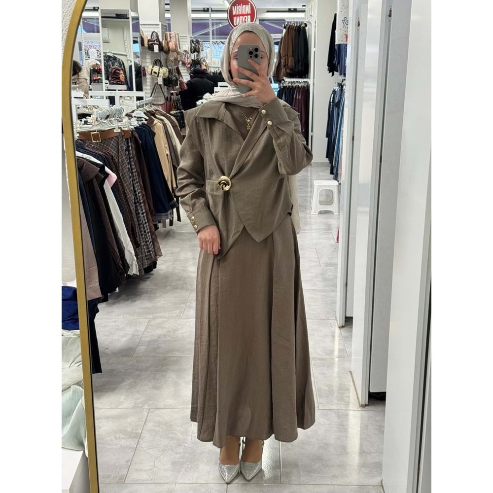 Gold Tokalı Takım 8604 - Haki - XL