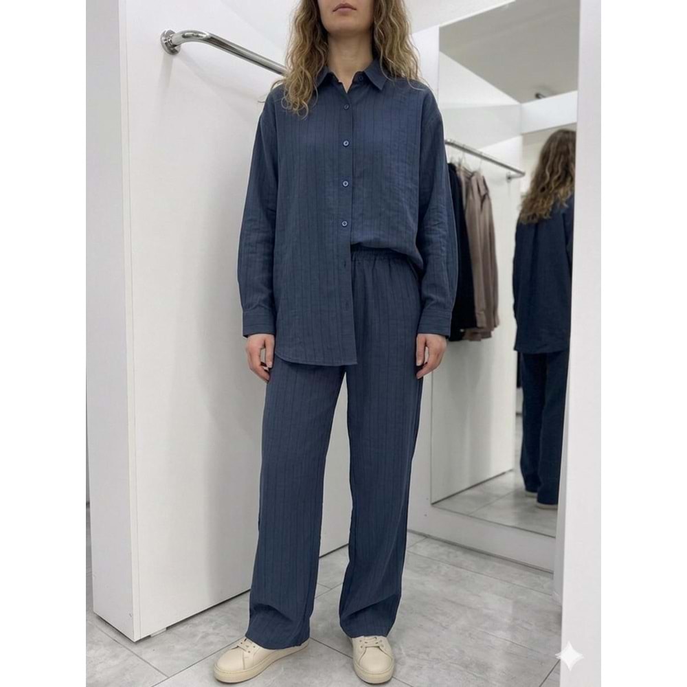 Modal Kumaş Luna Takım 26857 - Lacivert - M