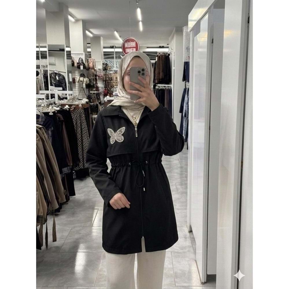 Yanı Taşlı Kap 140255 - Siyah - 36 - AZRA08039-62972