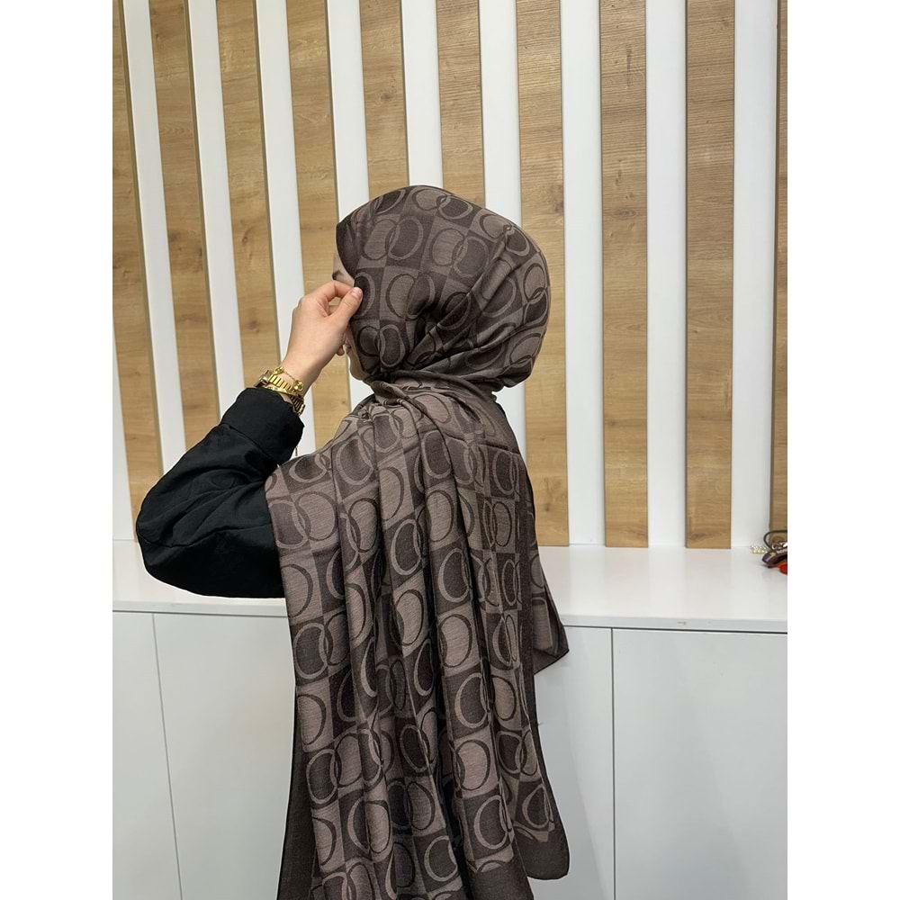 Marka Muadili Şal 1104 - Acı Kahve - TEK BEDEN