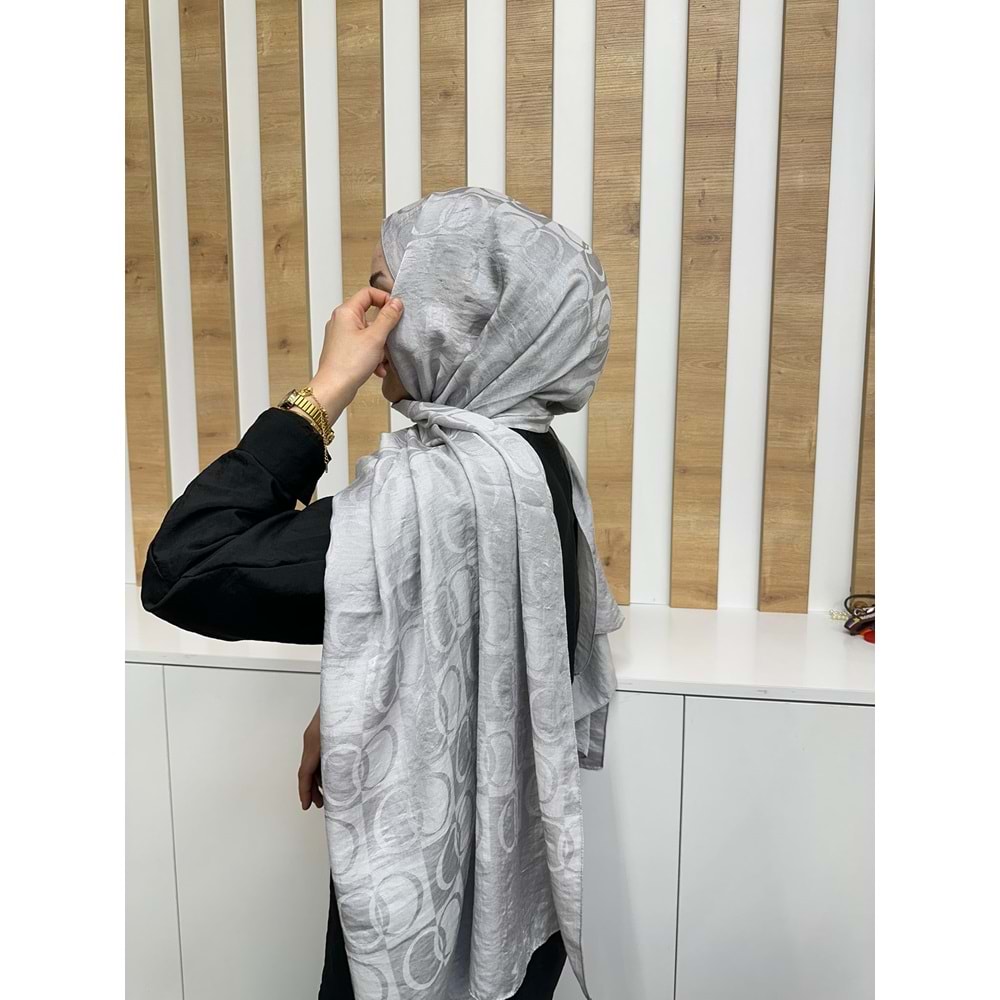 Marka Muadili Şal 1104 - Gri - TEK BEDEN
