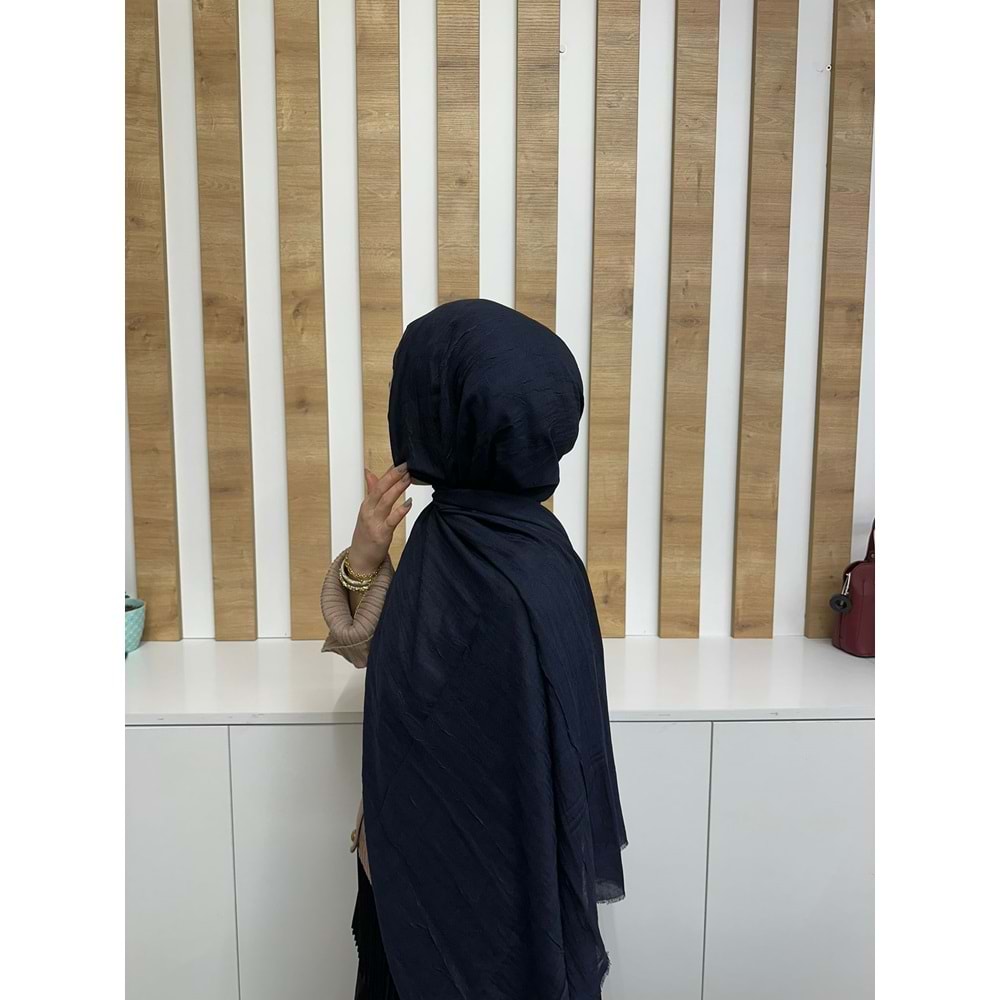 Bambu Şal 1636 - Lacivert - TEK BEDEN - AZRA08232-64299