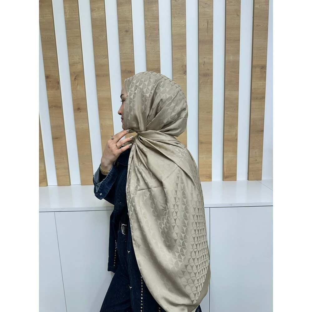 Çember Desenli Şal 1638 - Camel - TEK BEDEN - AZRA08234-64311