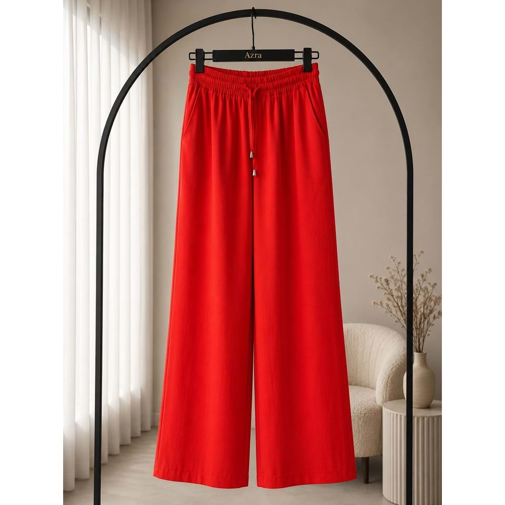 Modal Tensel Pantolon 1278 - Kırmızı - L