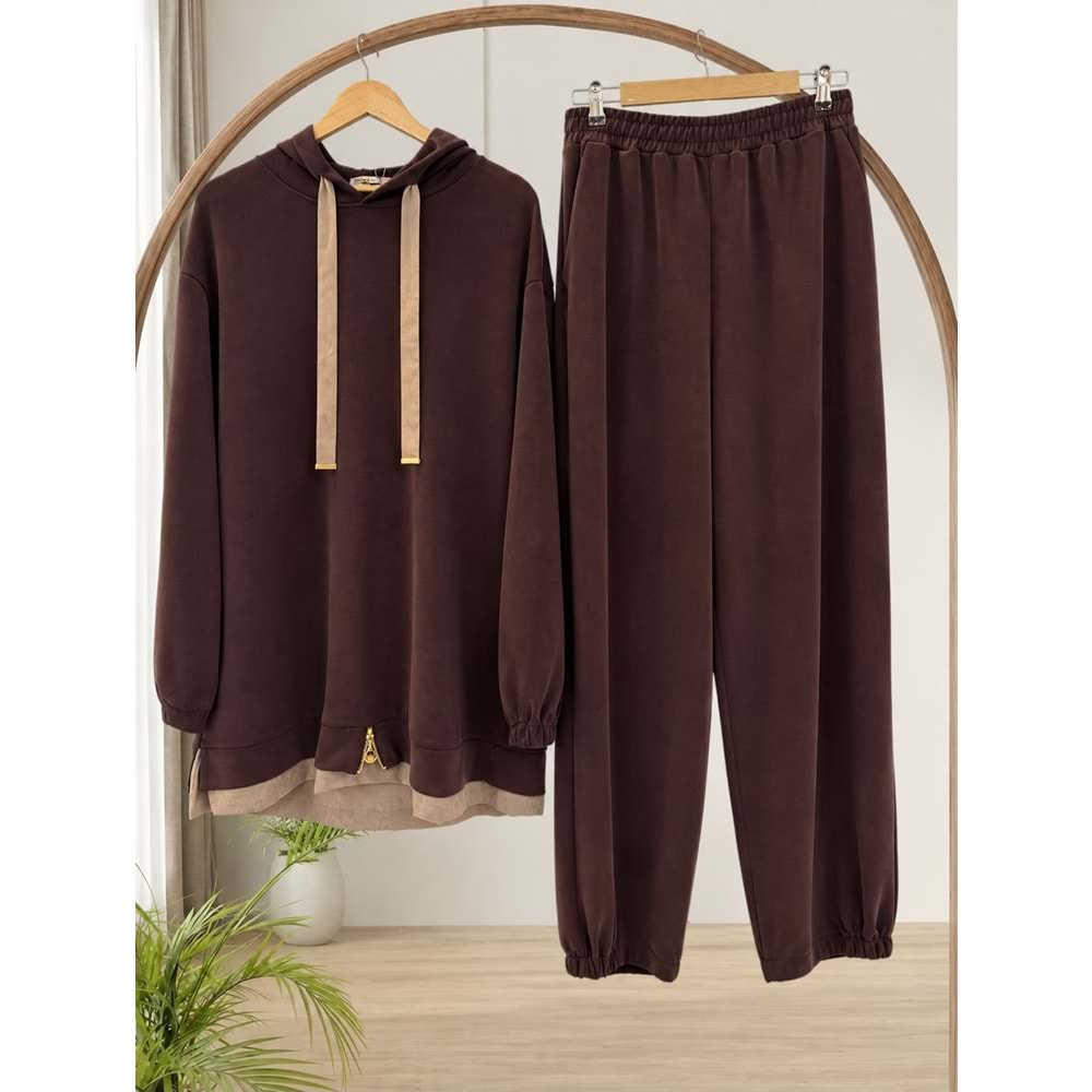 Oysho Kumaş Takım 11289 - Mürdüm - L-XL