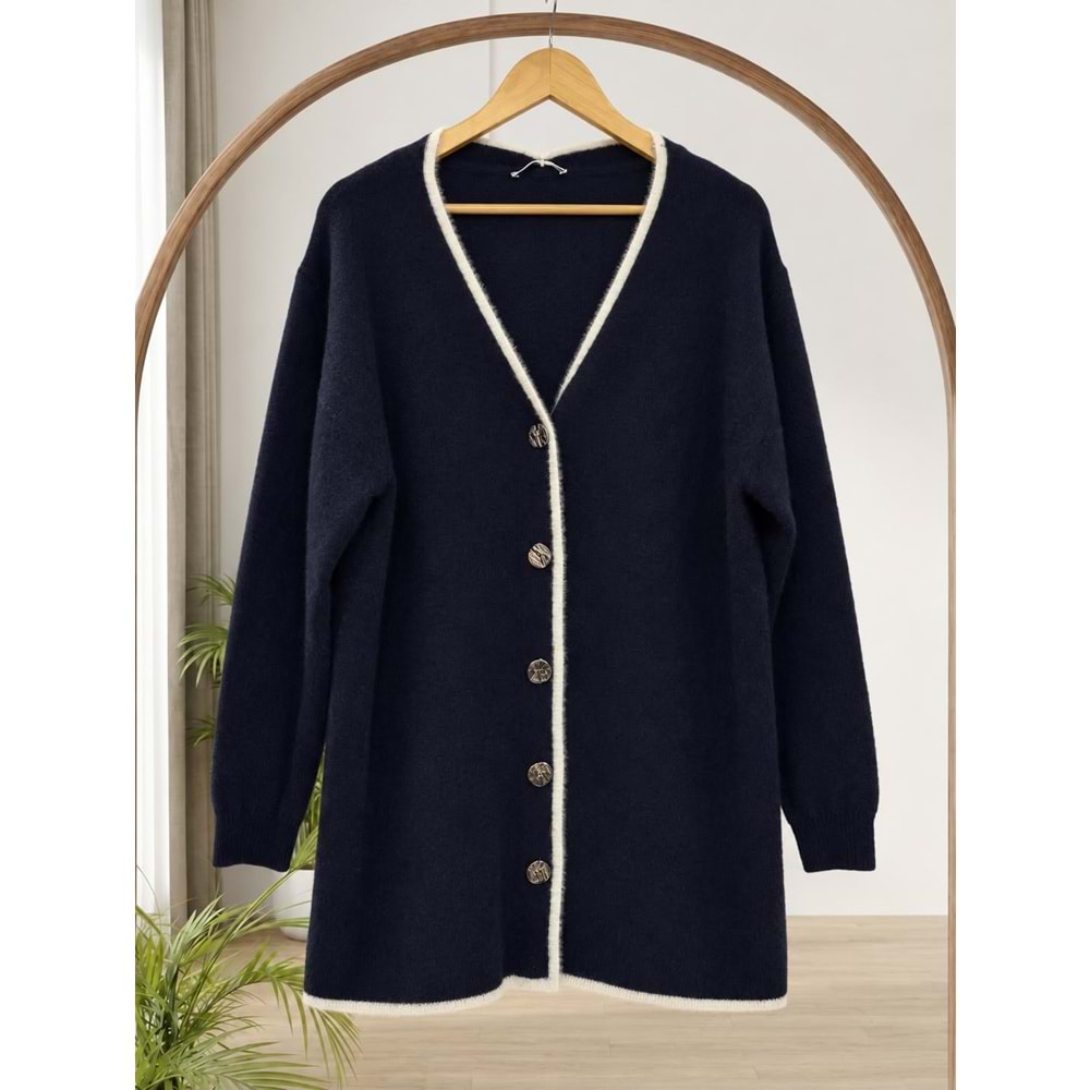 Angora Hırka 26131 - Lacivert - TEK BEDEN