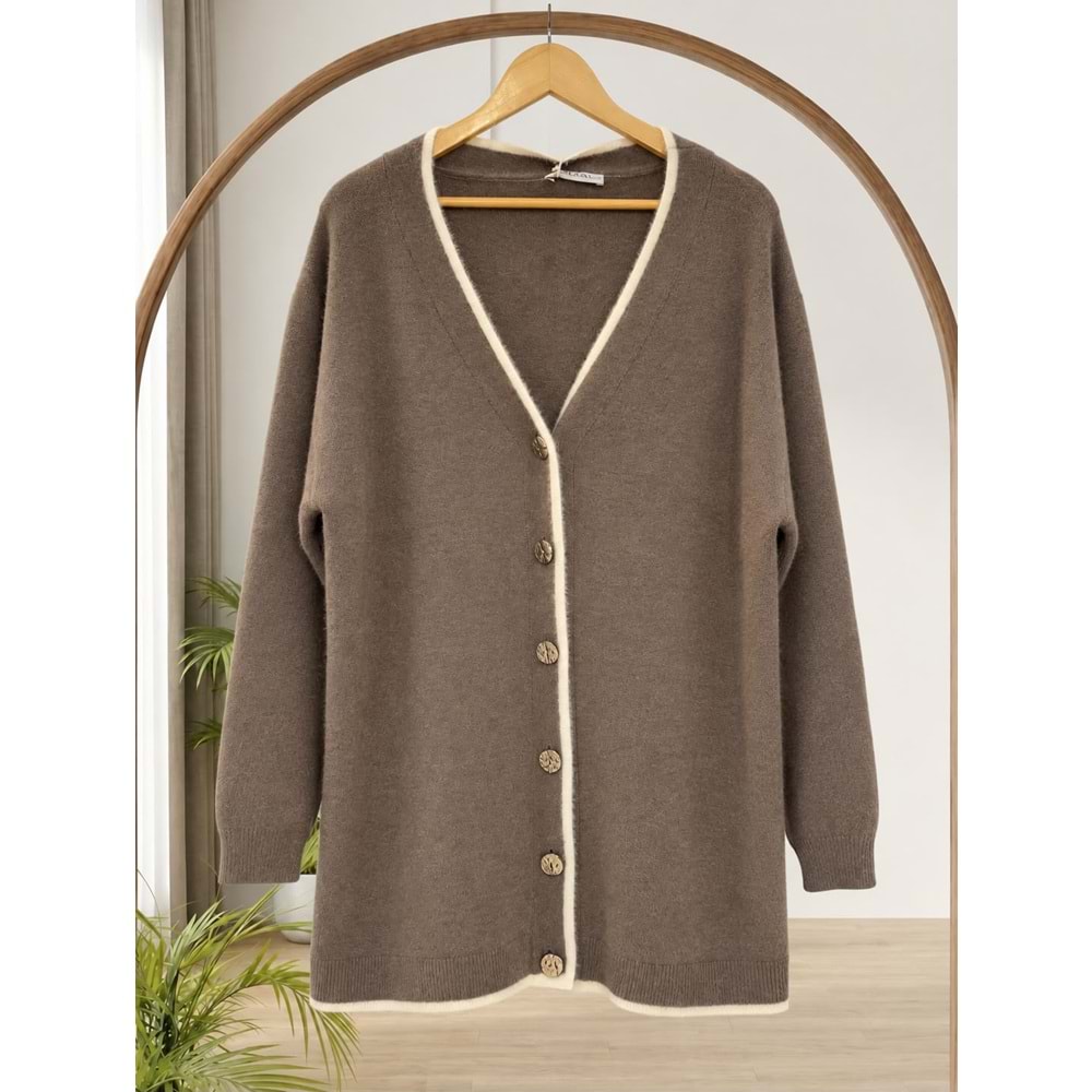 Angora Hırka 26131 - Vizon - TEK BEDEN