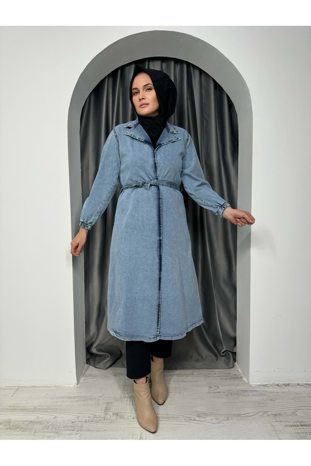 Uzun Kot Trenç 2439 - Açık Mavi - 38