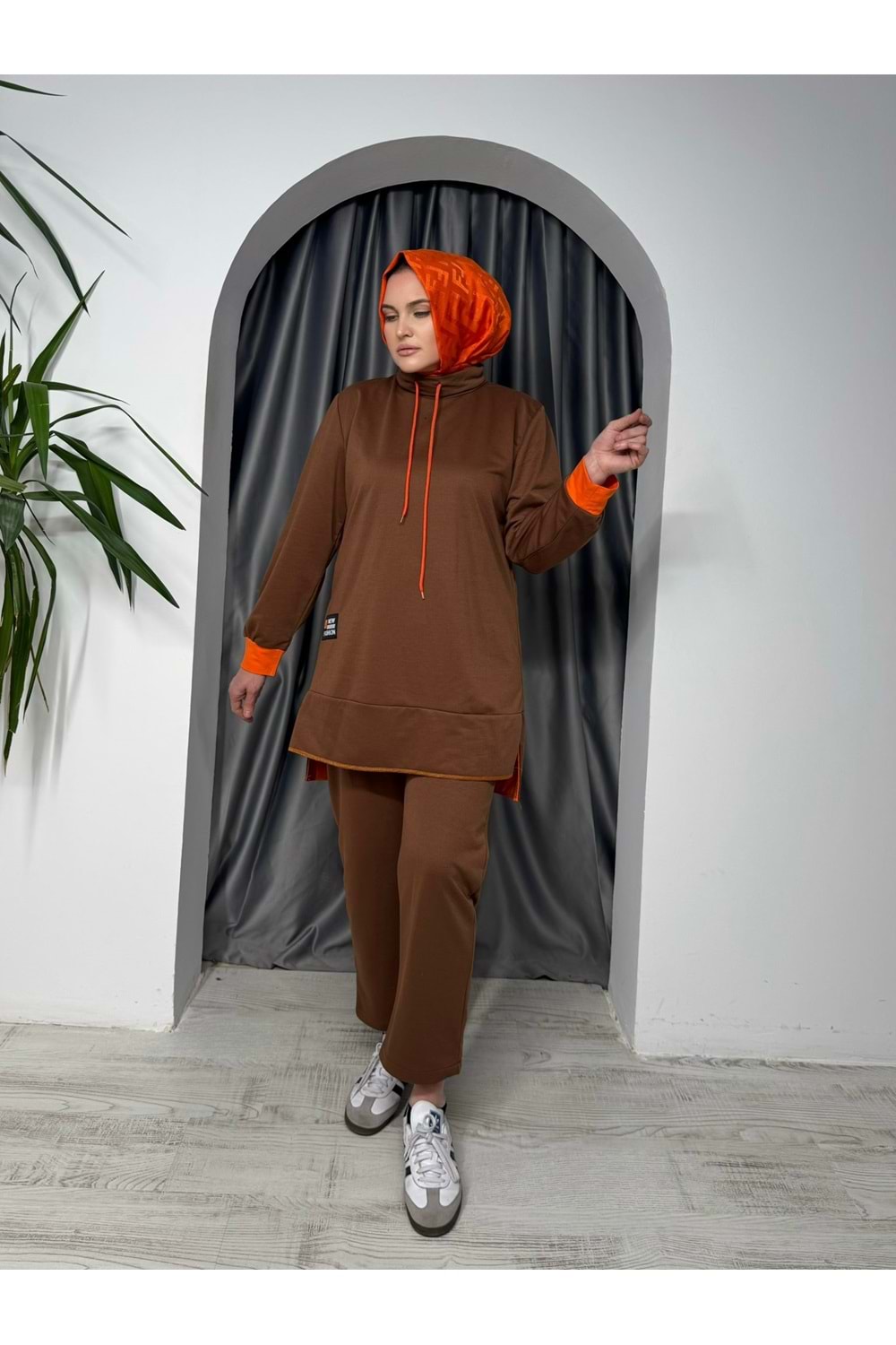Parçalı İki İp Takım 2293 TK - azra fashion - Acı Kahve - 38-40