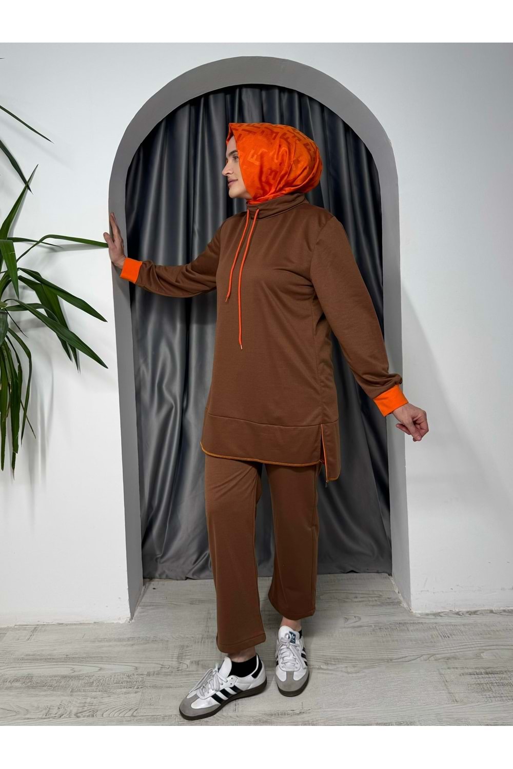Parçalı İki İp Takım 2293 TK - azra fashion - Acı Kahve - 38-40
