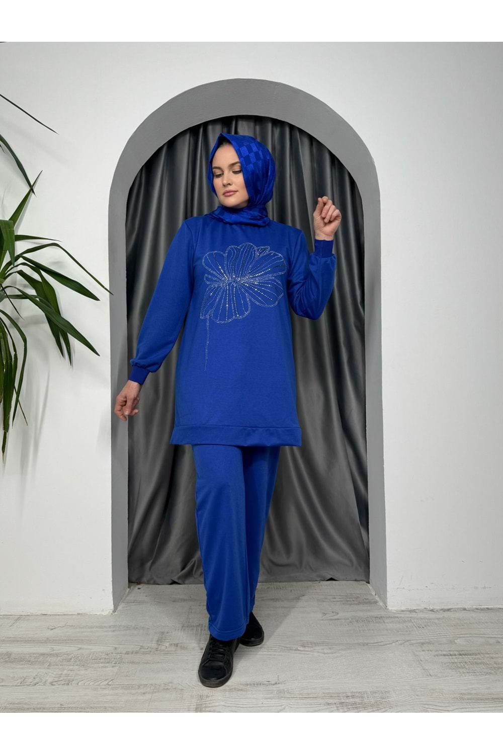 Yonca Desen Takım 1112 TK - Saks Mavi - 42-44