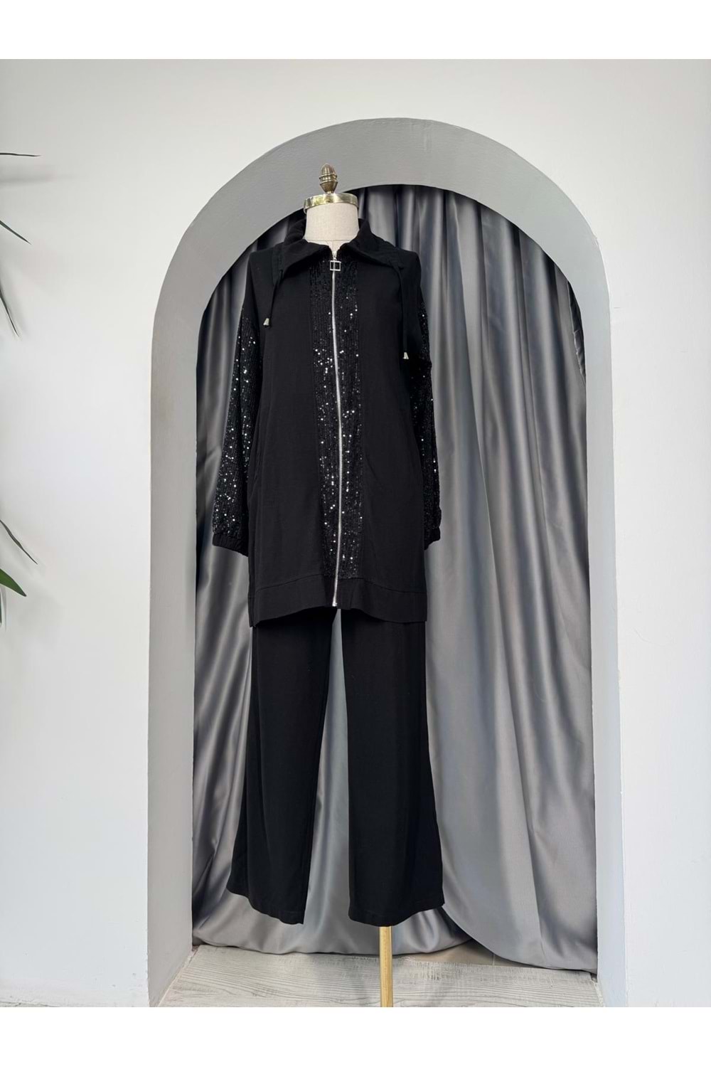 Pul Payet Keten Takım 120183 - Siyah - 36 - AZRA05701-46964