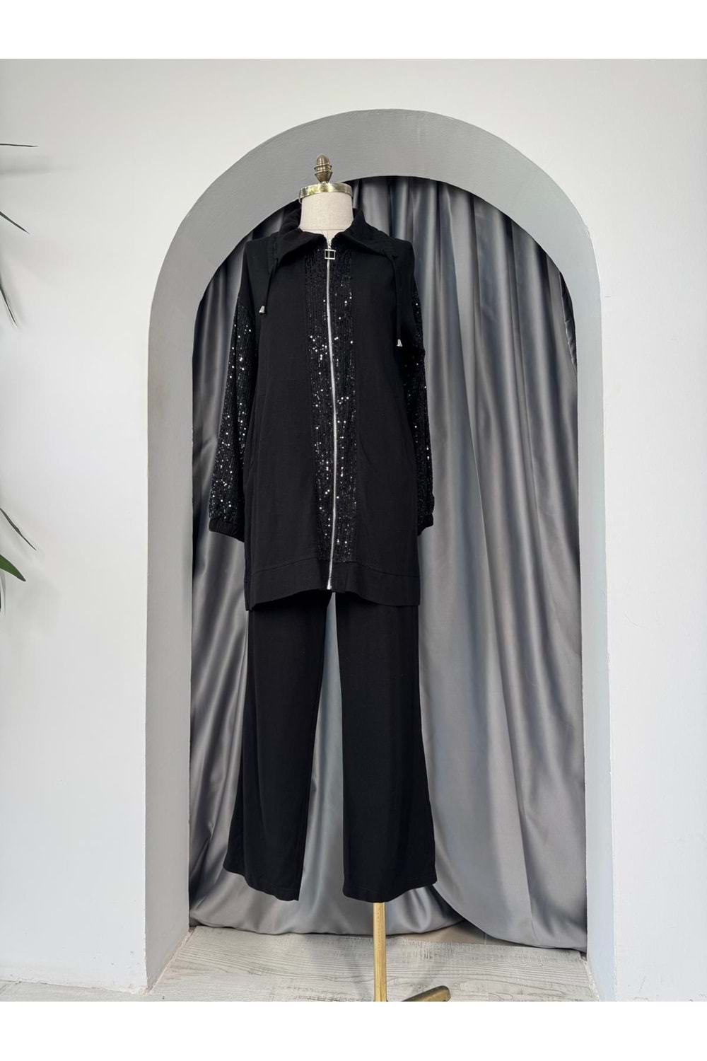 Pul Payet Keten Takım 120183 - Siyah - 36 - AZRA05701-46964