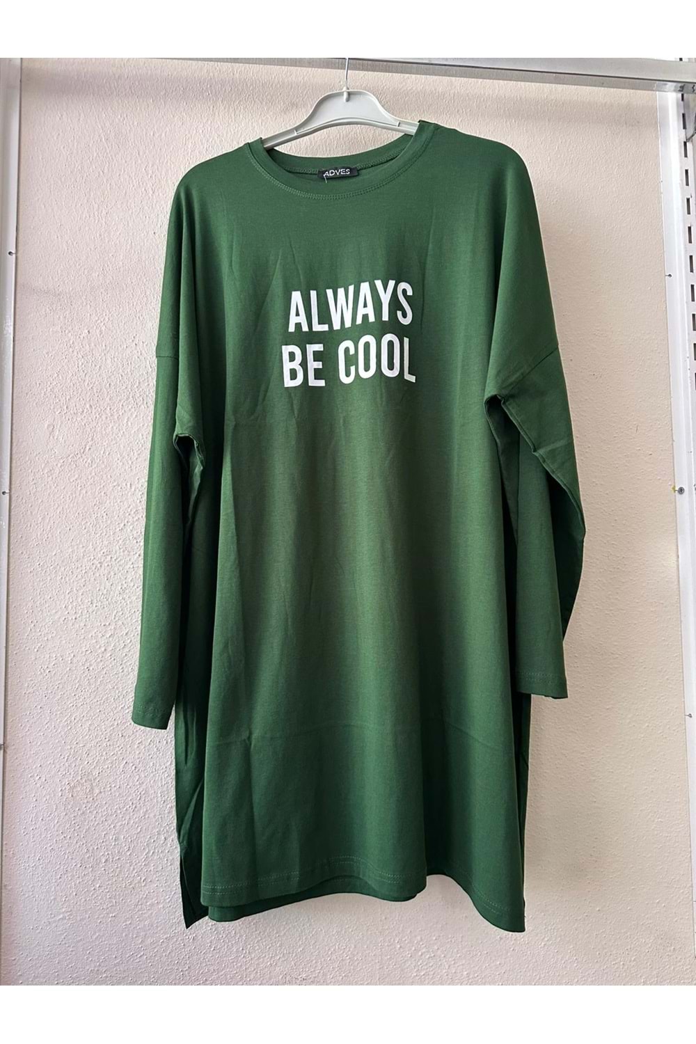 Always Baskılı Tunik 2356 - Yeşil - TEK BEDEN
