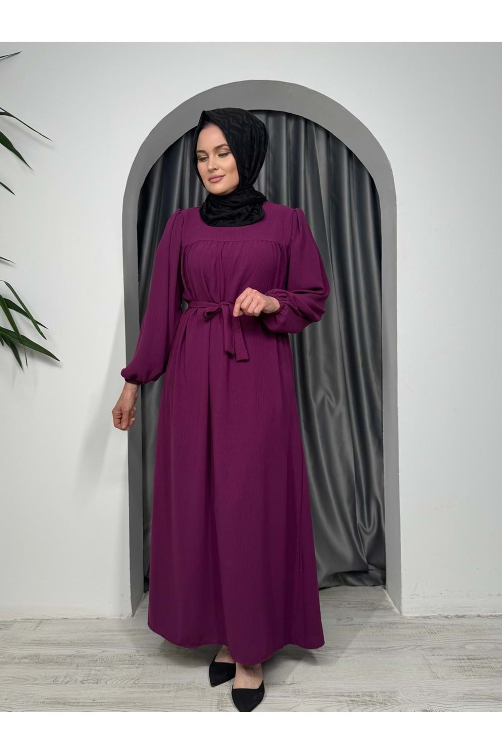 Robalı Elbise 6546 - Mor - 50-52