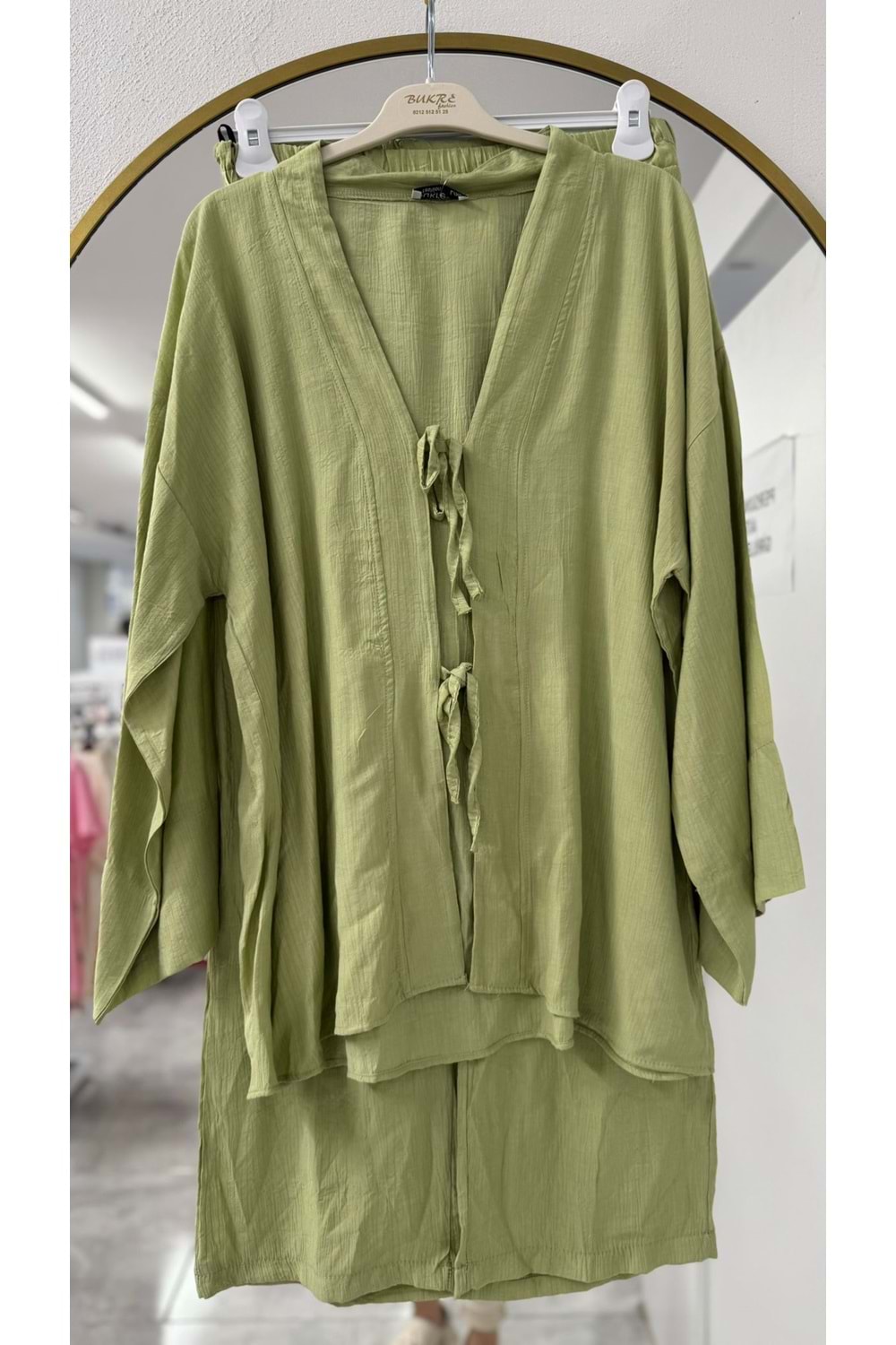 Önü Bağlamalı Çilek Takım 571 - Haki - L-XL