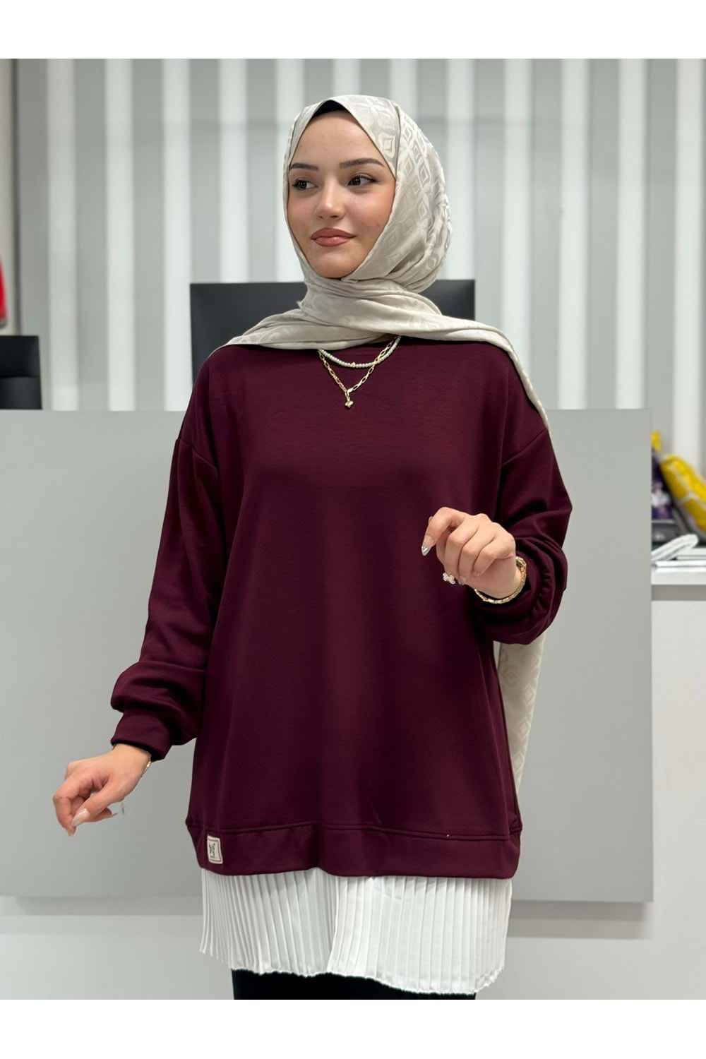 Pilise Garnili Tunik 816 - Mürdüm - L-XL