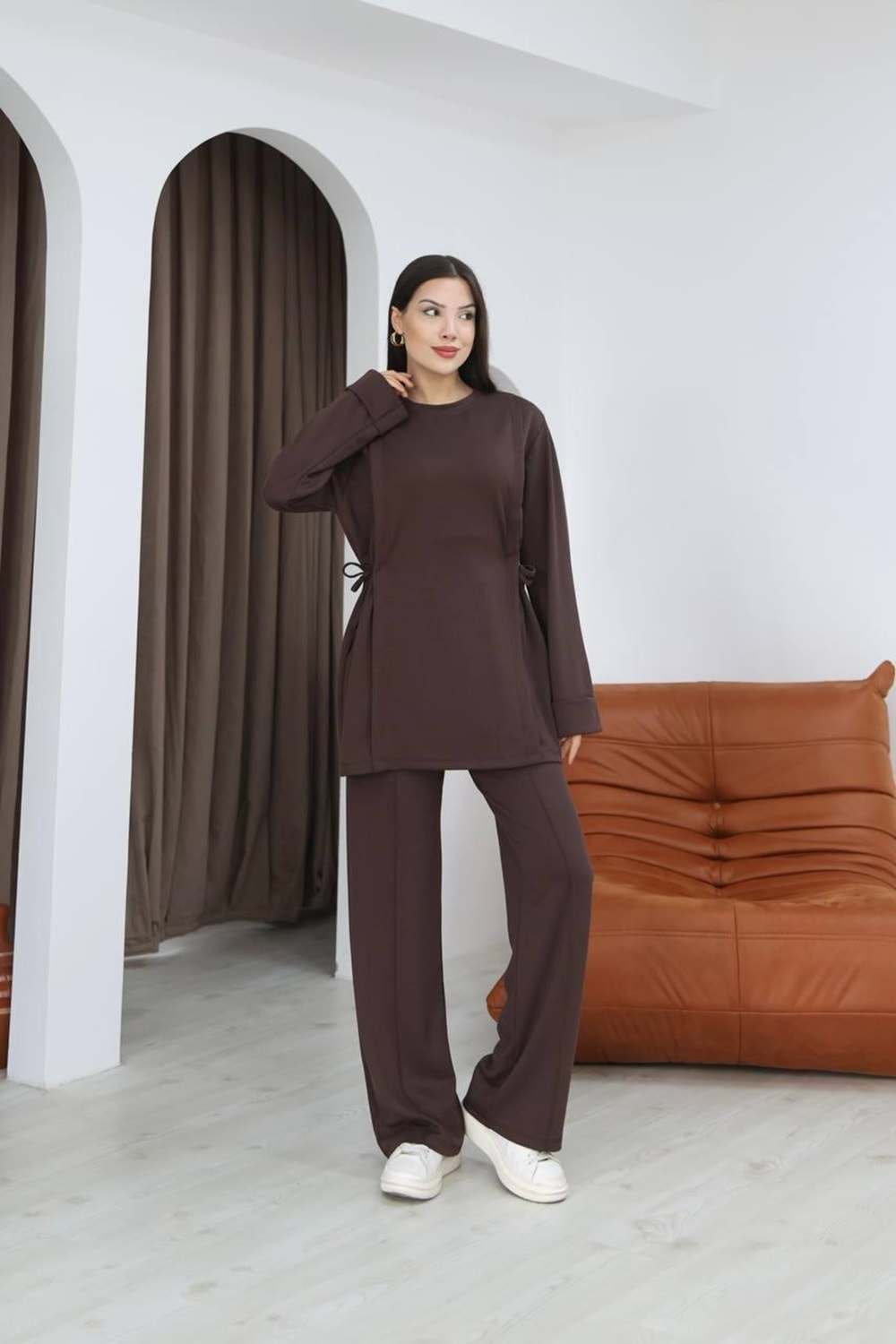 Yanları Bağlamalı Oysho Takım 26225 - Acı Kahve - S - AZRA07147-57180