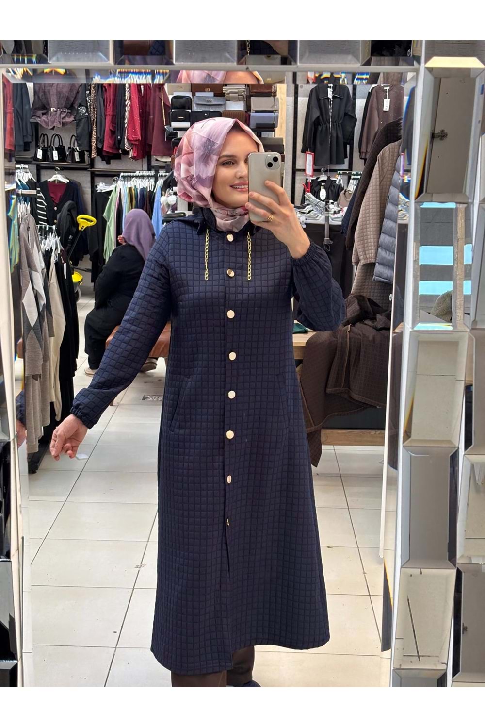 Kapitone Kap 1702 - Lacivert - 44