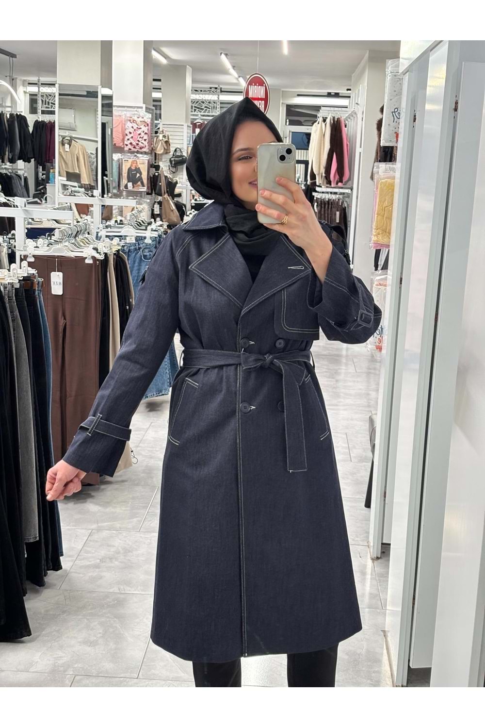 Kot Trenç 1351 - Lacivert - 42 - AZRA07327-Lacivert-42