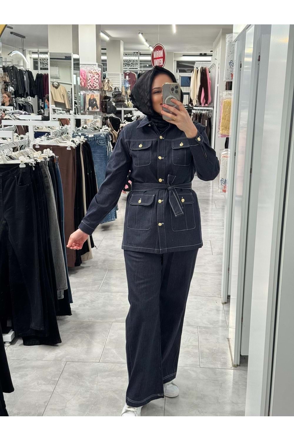 4 Cepli Kot Takım 3345 - Lacivert - 40 - AZRA07329-Lacivert-40