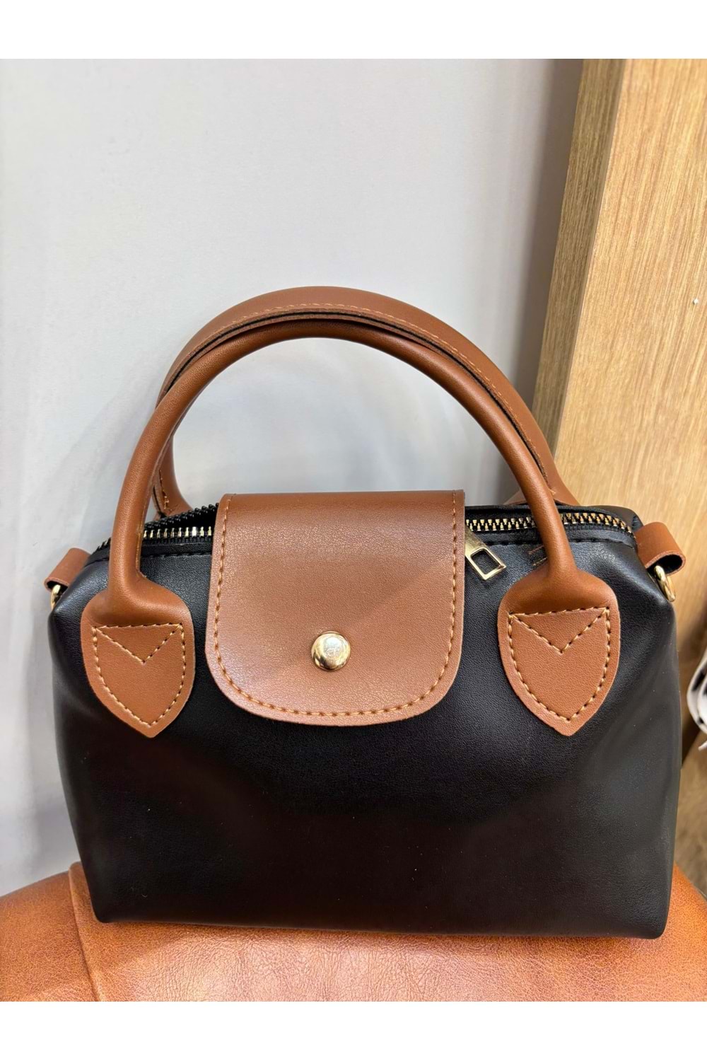 Tokalı Çanta 1752 - Kahve Rengi - TEK BEDEN