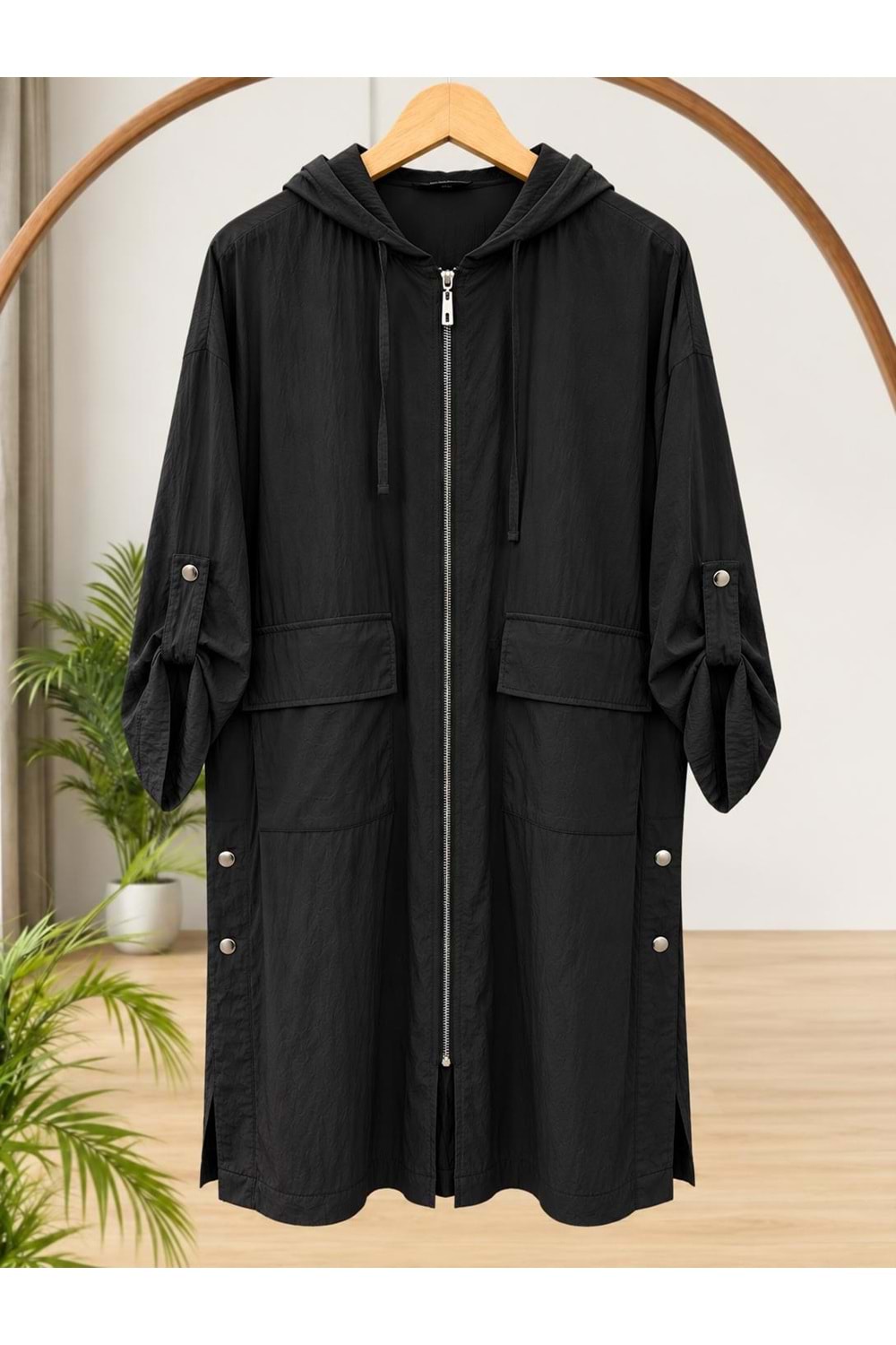 Oversize Kap 37444 - Siyah - TEK BEDEN