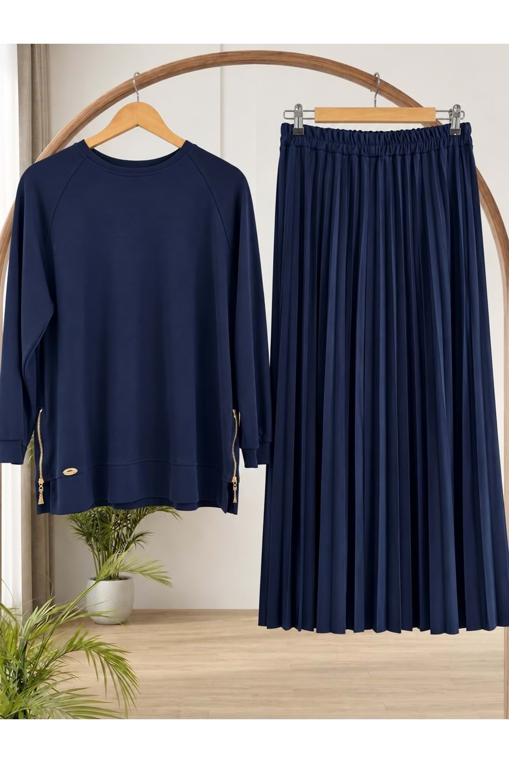 Eteği Piliseli Pike Takım 3485 - Lacivert - L-XL