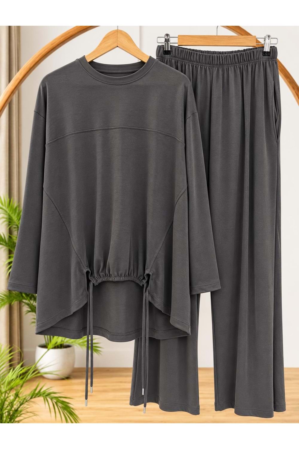 Önü Büzgülü Takım 3470 - Antrasit - L-XL