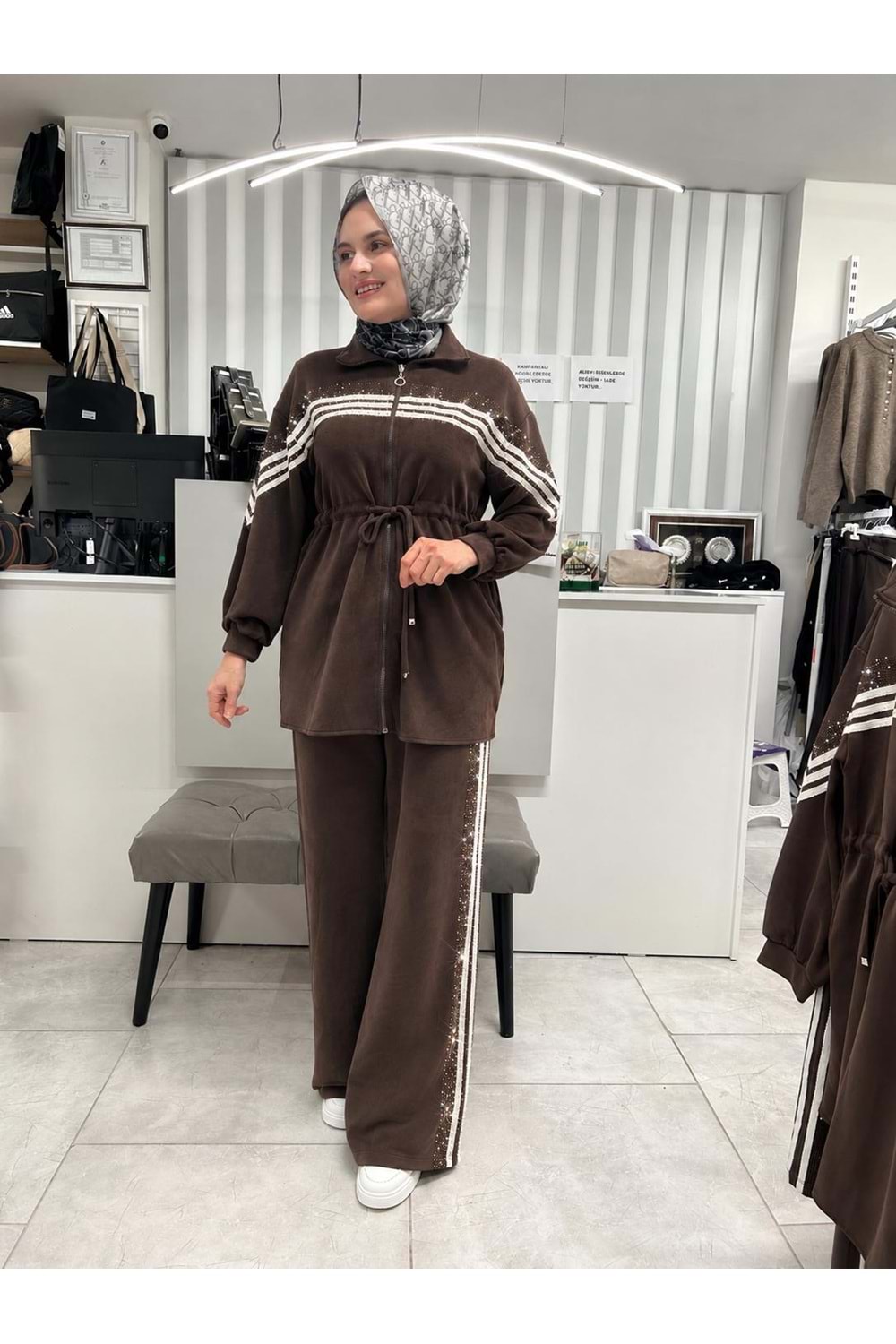 Pullu Spor Takım 120503 - Acı Kahve - 40 - AZRA09131-71344
