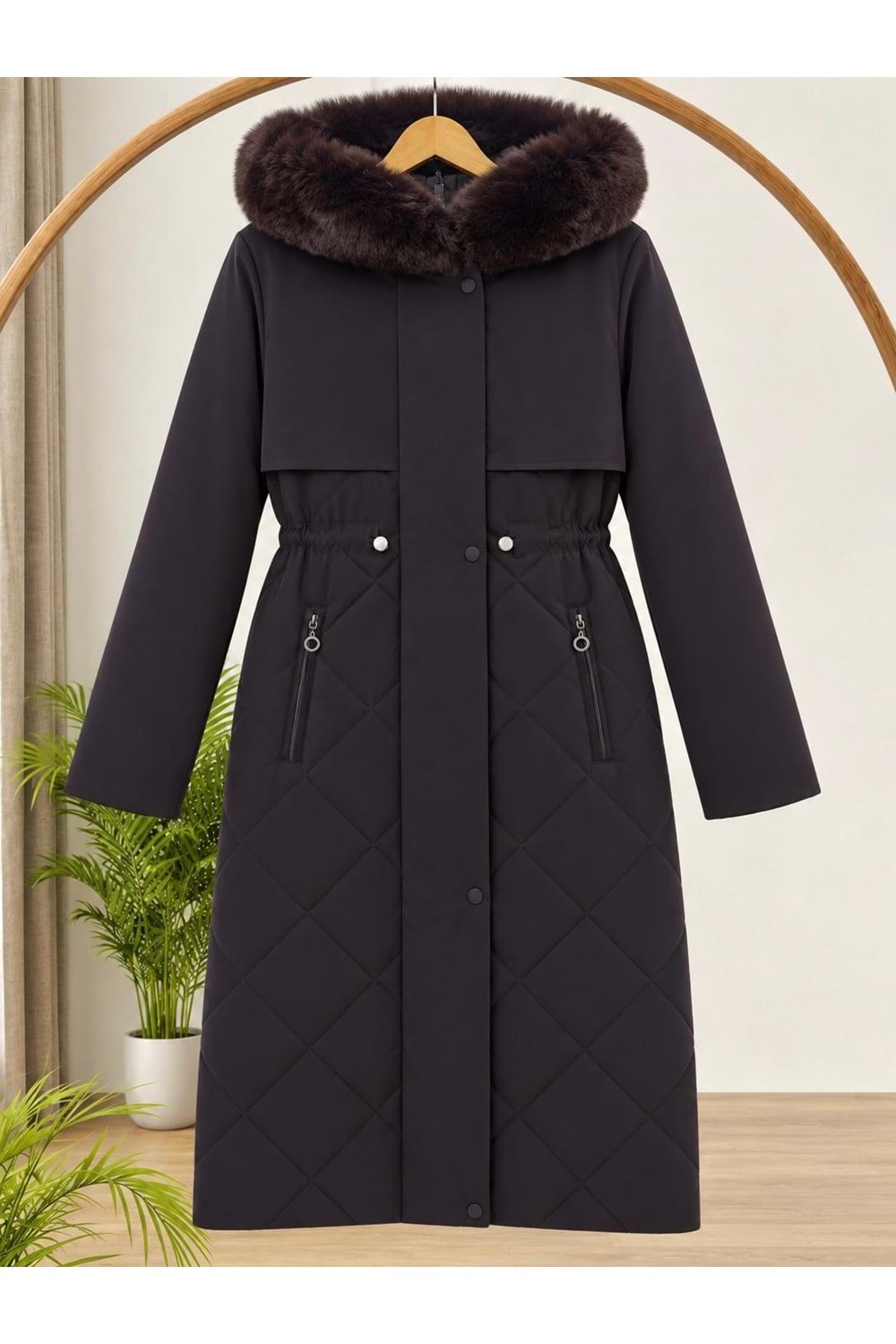 Şişme Mont 5068 - Acı Kahve - 40
